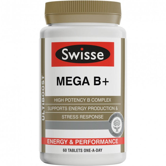 Swisse Ultiboost Mega B+ Tabs 60 - OhYouLuckyDuck.com.au