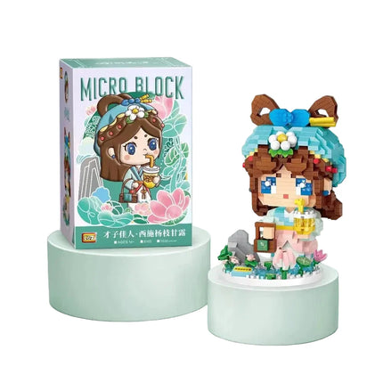 Loz 8103 Diamond Blocks Xishi Pearl Bubble Tea Girl