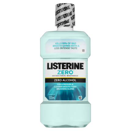 Listerine Zero Mouthwash 500ml - OhYouLuckyDuck.com.au