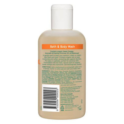 GAIA Natural Baby Bath and Body Wash 250ml - OhYouLuckyDuck.com.au