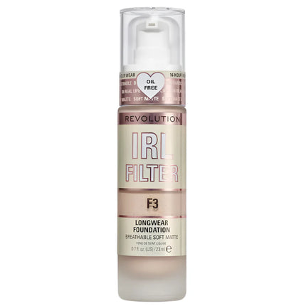Makeup Revolution IRL Filter Longwear Foundation F3
