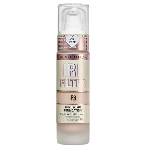 Makeup Revolution IRL Filter Longwear Foundation F3