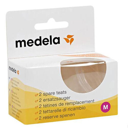 Medela Spare Teats Medium Flow 2 Pack - OhYouLuckyDuck.com.au