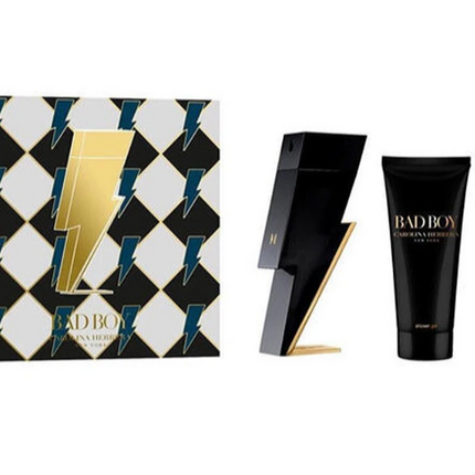 Caroline Herrera Bad Boy 2PC Set EDT 100ML + Sgel
