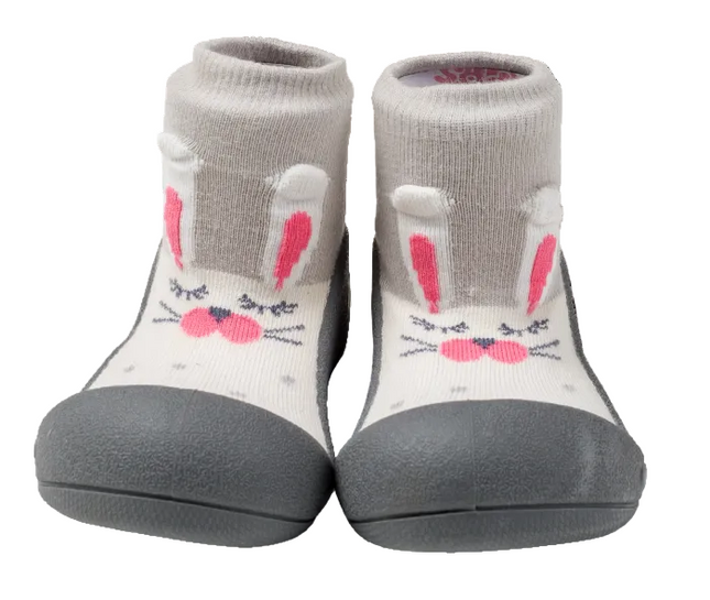 Attipas Puppy Toddler Sock Shoes Grey