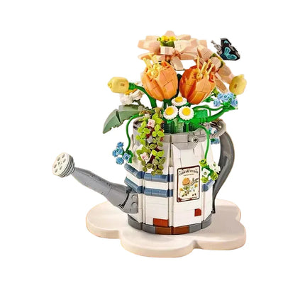 LOZ Flower Series Micro Building Blocks Watering Can Flower Pot Set 973 Pieces