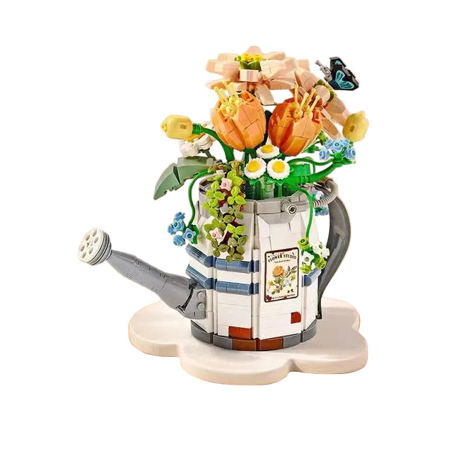 LOZ Flower Series Micro Building Blocks Watering Can Flower Pot Set 973 Pieces