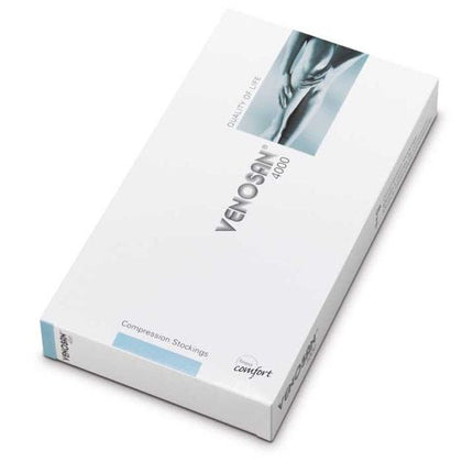 Venosan 4001 Below Knee Compression Stockings Open Toe Black X Large