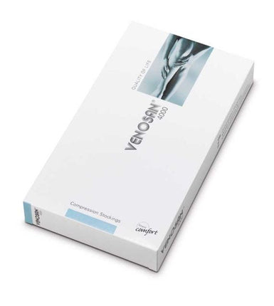 Venosan 4001 Below Knee Compression Stockings Open Toe Black X Large