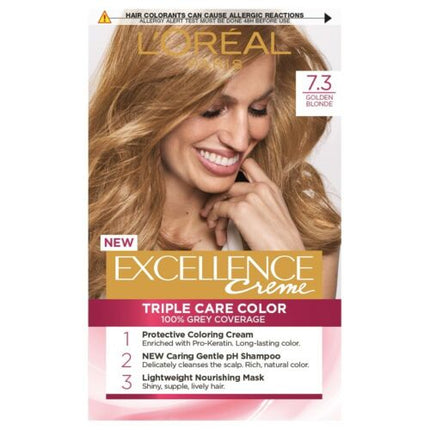 L'Oreal Excellence Cream 7.3 Dark Golden Blonde Hair Colour - OhYouLuckyDuck.com.au