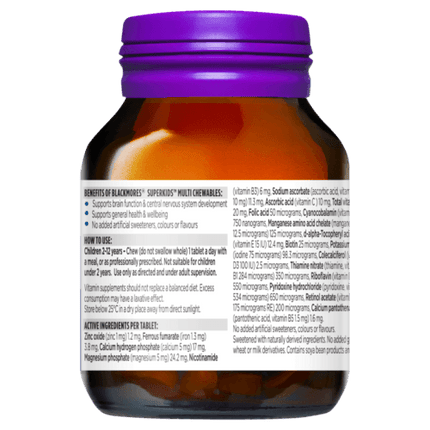 Blackmores Superkids Multi Chewables 60 Tablets - OhYouLuckyDuck.com.au