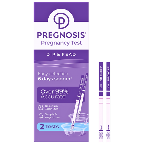 Pregnosis Pregnancy Test Kit Dip And Read 2 Test Pack