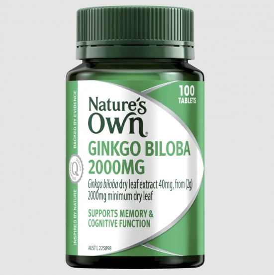 Natures Own Ginkgo Biloba 2000mg 100 Tablets - OhYouLuckyDuck.com.au
