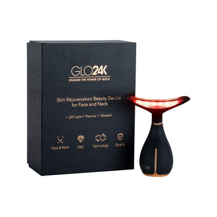 Glo24K Skin Rejuvenation Beauty Device for Face and Neck - OhYouLuckyDuck.com.au