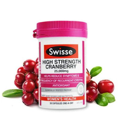Swisse Ultiboost High Strength Cranberry 25000mg 30 Capsules - OhYouLuckyDuck.com.au