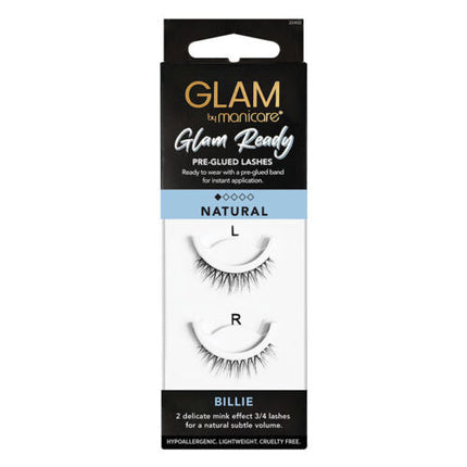 Glam By Manicare Billie Glam Ready Pre-Glued Lashes - OhYouLuckyDuck.com.au