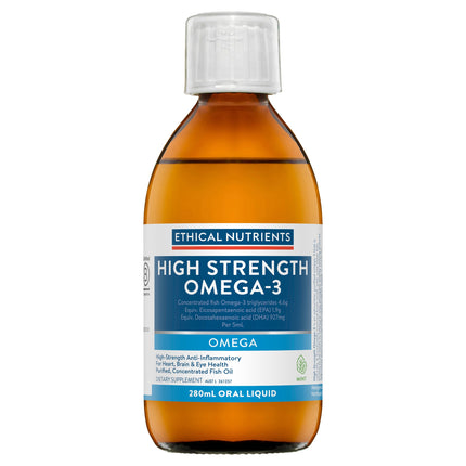 Ethical Nutrients Hi-Strength Liquid Fish Oil Fresh Mint 280mL