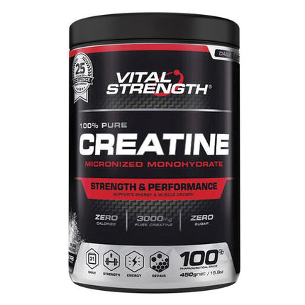Vital Strength 100 Percent Pure Creatine Monohydrate Powder 450G