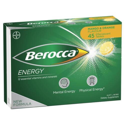 Berocca Performance Mango & Orange Effervescent 45 Tablets - OhYouLuckyDuck.com.au