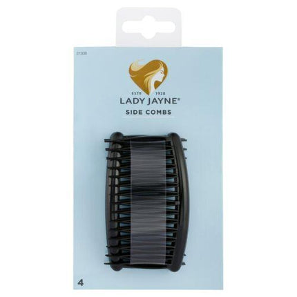 Lady Jayne Black Side Combs 4 Pack - OhYouLuckyDuck.com.au