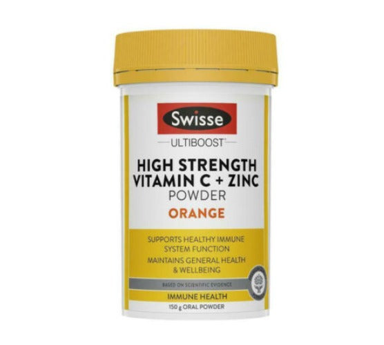 Swisse Ultiboost Vitamin C + Zinc Powder Orange 150G - OhYouLuckyDuck.com.au
