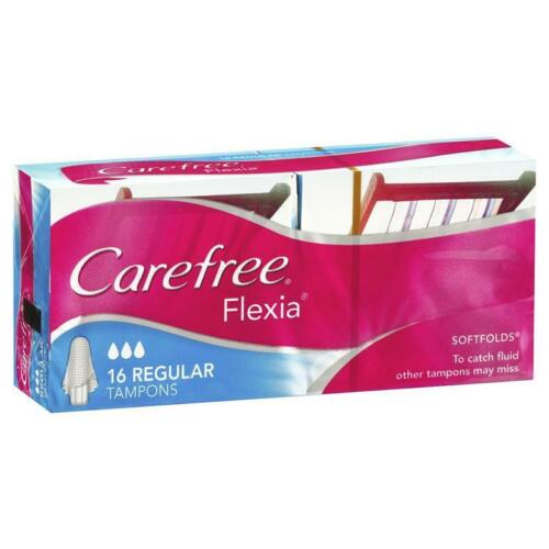 Carefree Tampons Flexia Regular 16 - OhYouLuckyDuck.com.au