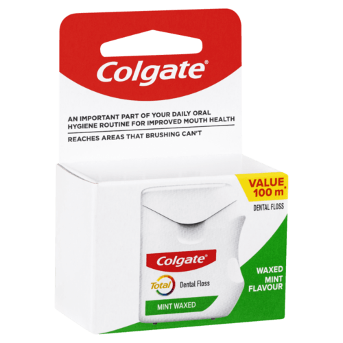 Colgate Total Mint Waxed Dental Floss Value Pack 100m - OhYouLuckyDuck.com.au