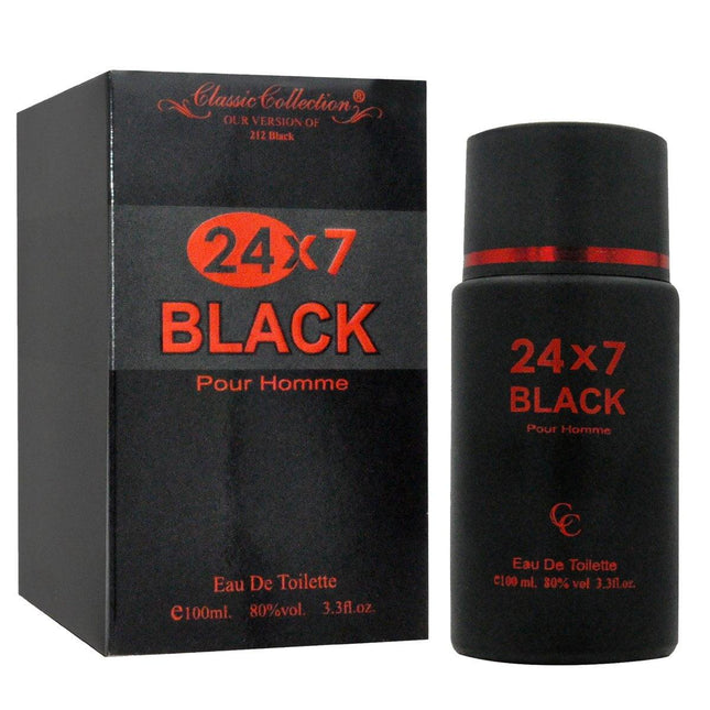 24X7 Black Pour Homme EDT 100ml - OhYouLuckyDuck.com.au
