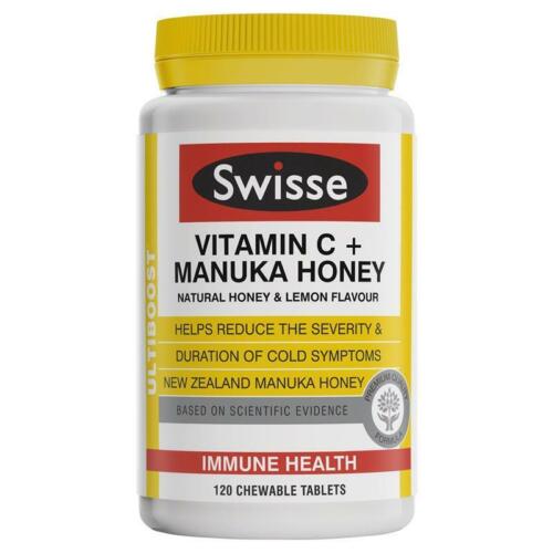 Swisse Ultiboost Vitamin C + Manuka Honey 120 Tablets - OhYouLuckyDuck.com.au
