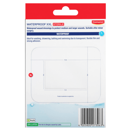 Elastoplast Aqua Protect XXL Sterile Waterproof 5 Pack - OhYouLuckyDuck.com.au