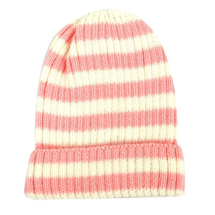 Foote Street Bailey Striped Beanie for Kids in Pink