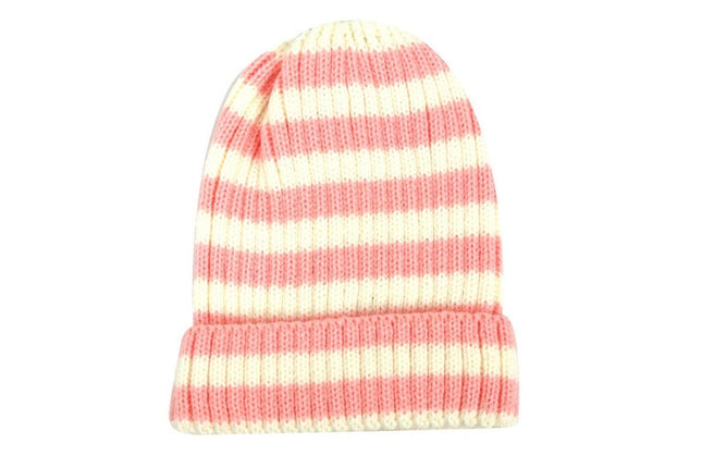 Foote Street Bailey Striped Beanie for Kids in Pink