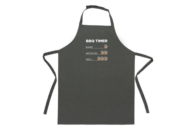 Splosh Fathers Day Bbq Timer Apron with Bottle Opener and Pockets