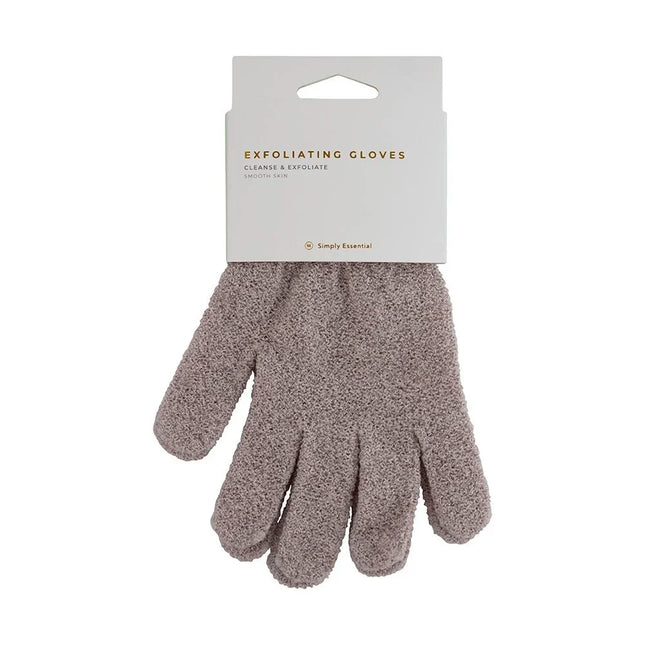 Simply Essential Exfoliating Gloves for Shower and Bath Body Scrubber 1 Pair