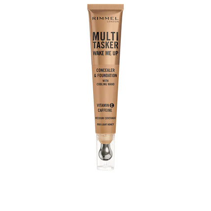 Rimmel Multi-Tasker Wake Me Up Foundation & Concealer 060 Light Honey
