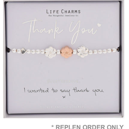 Life Charms Just Because Thank You Bracelet