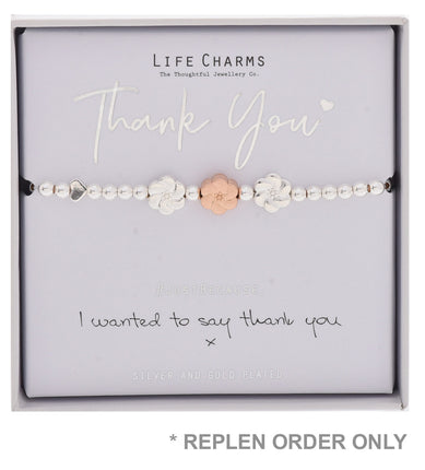 Life Charms Just Because Thank You Bracelet