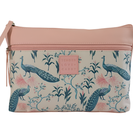 Tender Love + Carry Peacock Double Zip Holdall