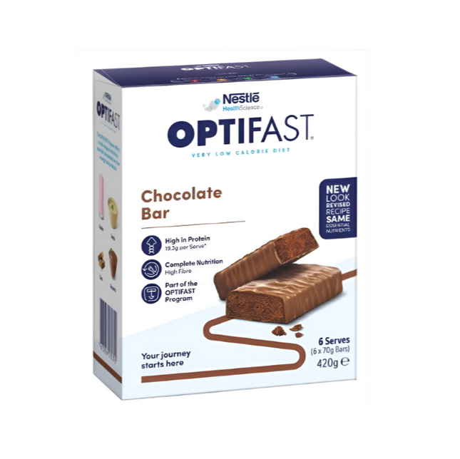 Optifast VLCD Bars Chocolate 6 X 70g