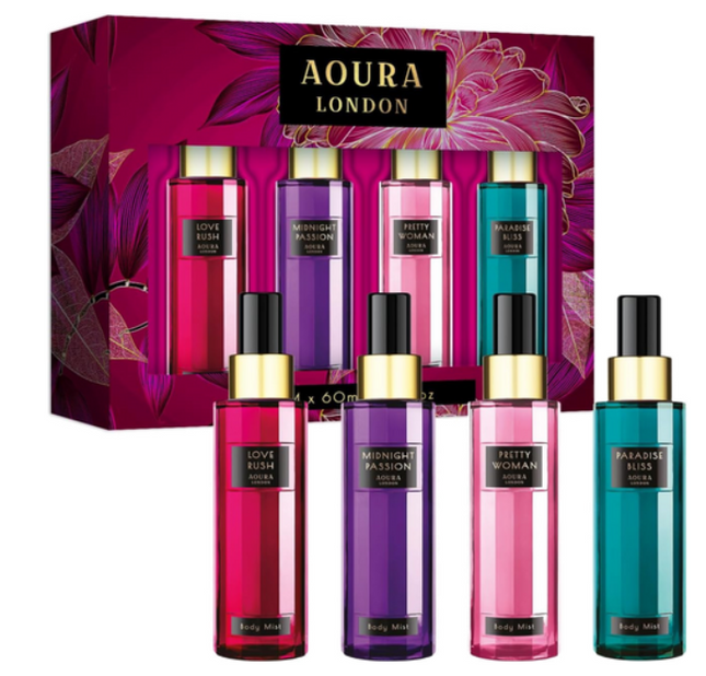 Aoura Collection Body Mist 4 x 60mL Set