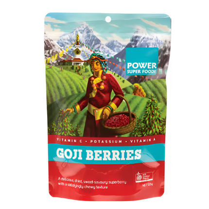 Power Super Foods Goji Berries Certified Organic 125g