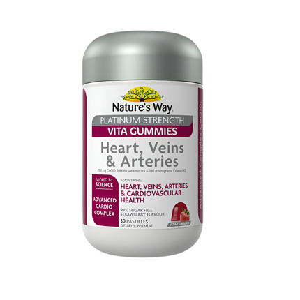 Nature's Way High Strength Adult VIta Gummies Heart Veins and Arteries 30 Gummies