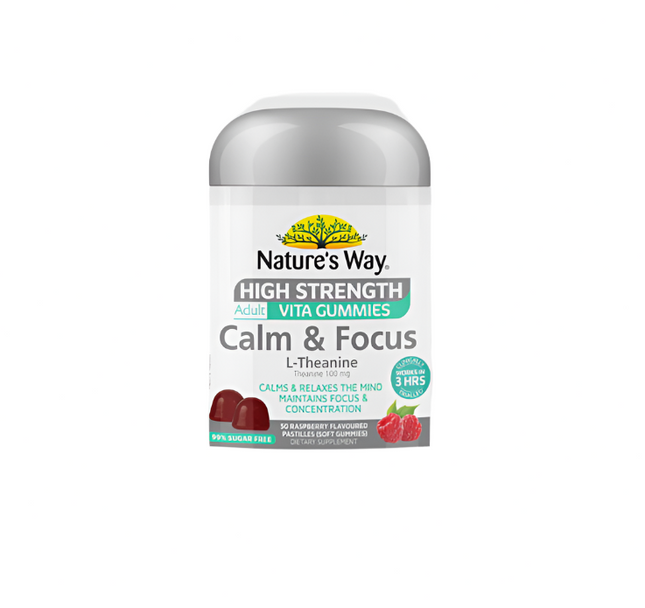 Nature's Way High Strength Adult Vita Gummies Calm and Focus 50 Gummies
