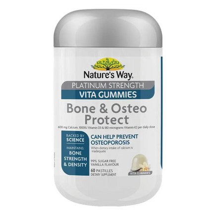 Nature's Way High Strength Adult Vita Gummies Bone and Osteo Protect 60 Pastilles