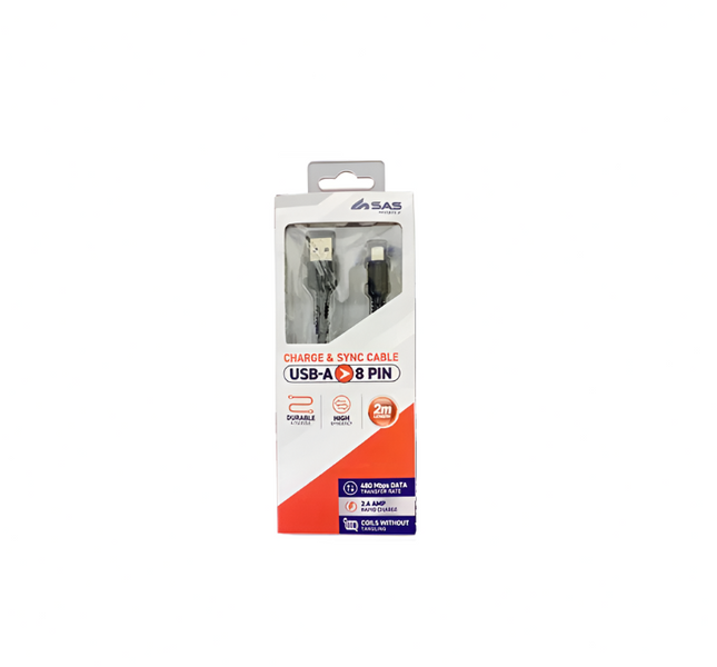 SAS Mobile Iphone Usb A Cable 2M