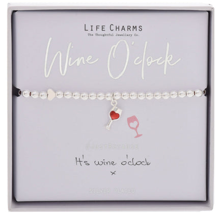 Life Charms Bracelet Wine
