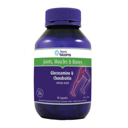 Henry Blooms Glucosamine & Chondroitin 90 Capsules - OhYouLuckyDuck.com.au