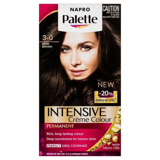 Napro Palette Permanent Hair Colour 3-0 Dark Brown - OhYouLuckyDuck.com.au