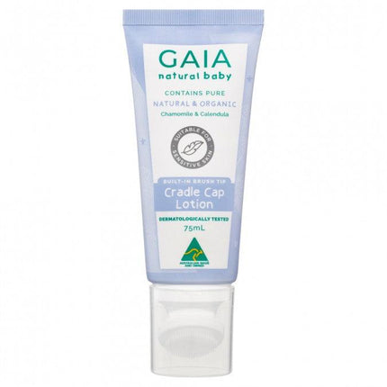Gaia 75ml Natural Baby Organic Cradle Cap Lotion 0m+ Flaky Scalp Moisturising - OhYouLuckyDuck.com.au
