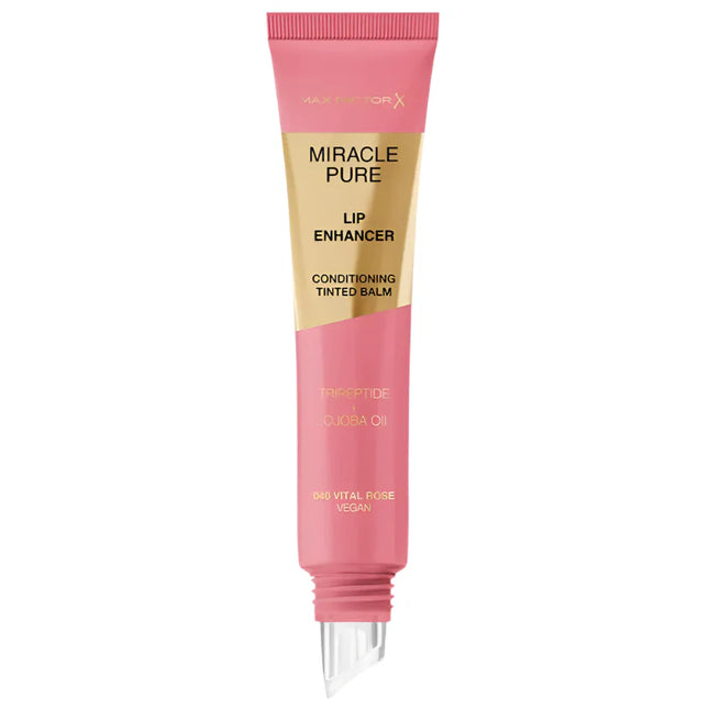 Max Factor Miracle Pure Lip Enhancer Conditioning Tinted Balm 040 Vital Rose 12ML